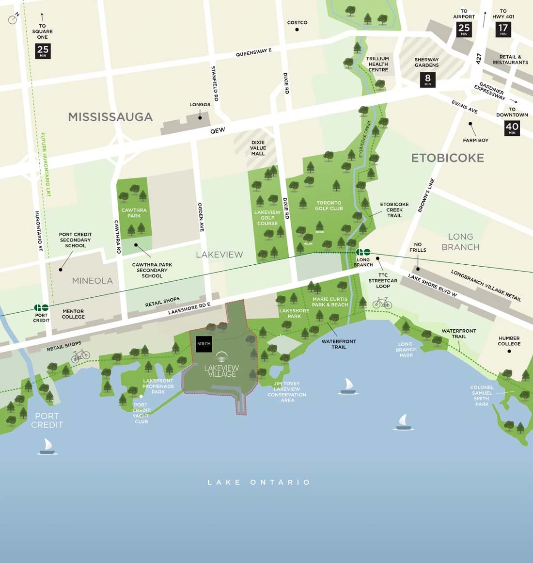 Birch-Condos-Mississauga-map