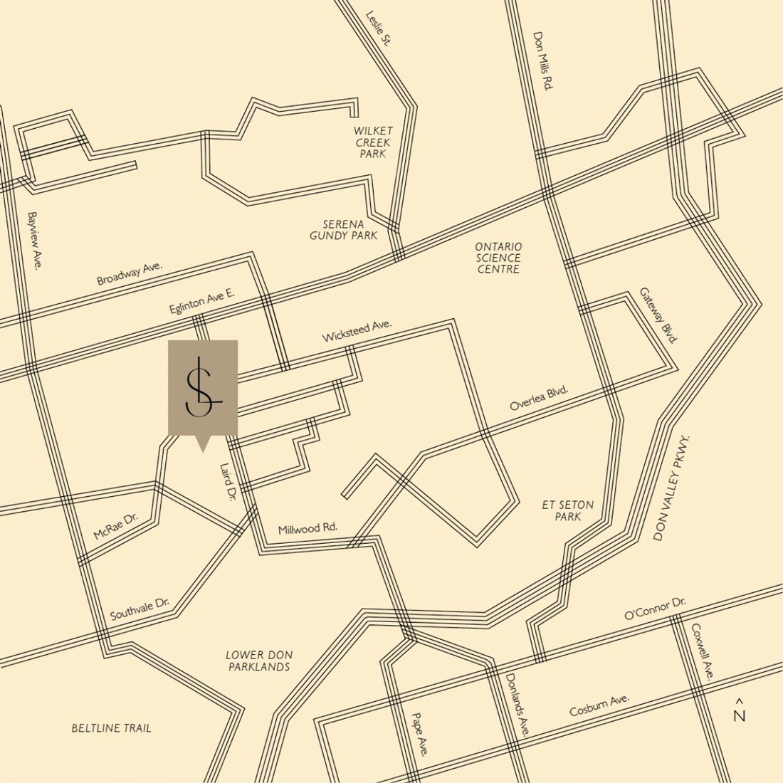 The-Leaside-Condos-map