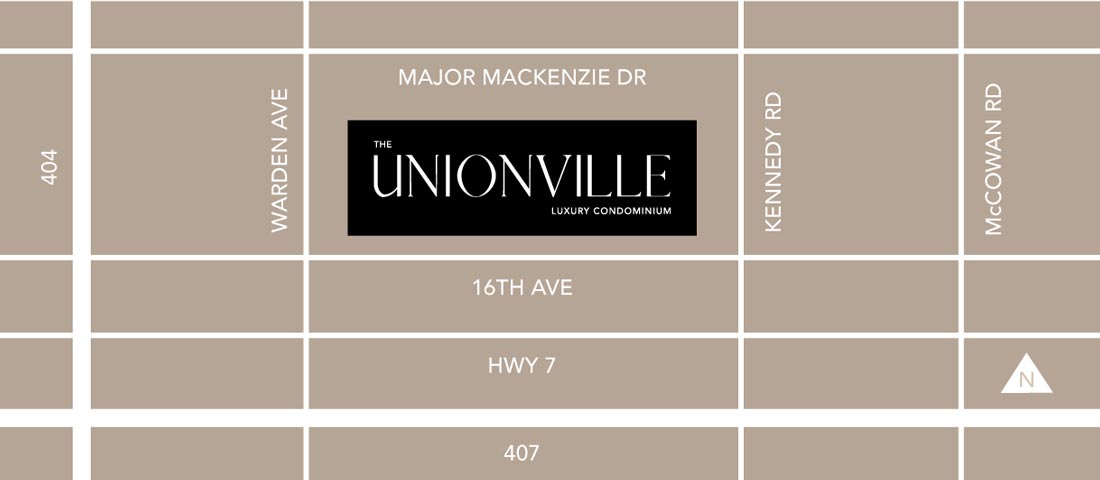 The-Unionville-Condos-map