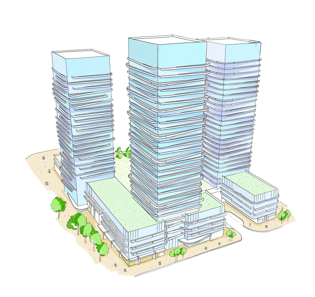 Thompson-Towers-condos-drawing