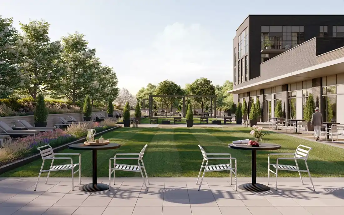 Stationside Condos garden