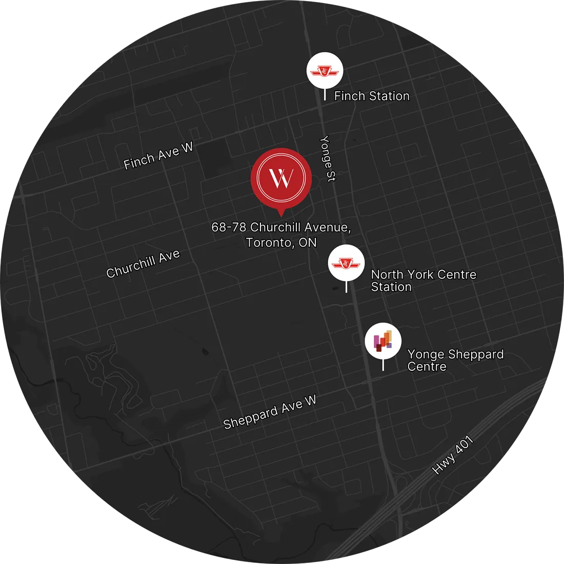 The Winston Collection map