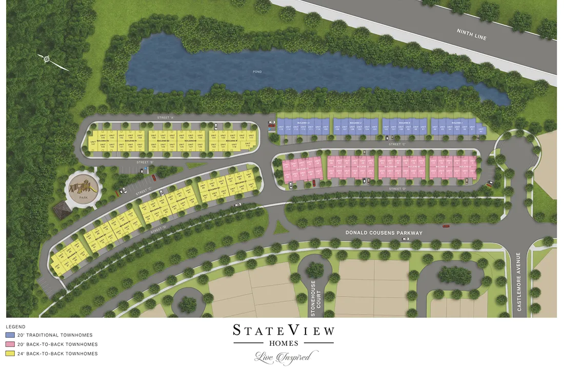 Townhomes of Little Rouge plans